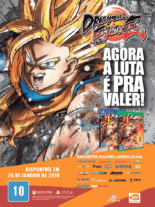 Propaganda Dragon Ball FighterZ - Revista Oficial Xbox 142 - 2018