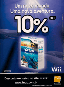 Propaganda Endless Ocean Blue World (Fnac) - NGamer Brasil 33 - 2010
