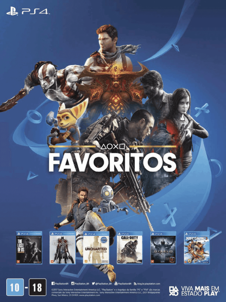 Propaganda Favoritos - PlayStation 233 - 2017