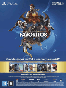 Propaganda Favoritos - PlayStation 234 - 2017