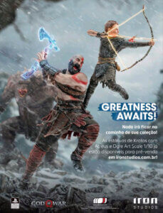 Propaganda God of War (Iron Studios) - Revista PlayStation 286 - 2021