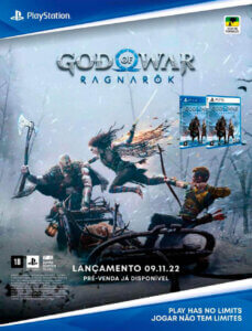 Propaganda God of War Ragnarok - Revista PlayStation 297 - 2022