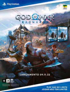 Propaganda God of War Ragnarok - Revista PlayStation 298 - 2022
