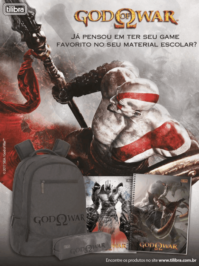 Propaganda God of War (Tilibra) - PlayStation 231 - 2017