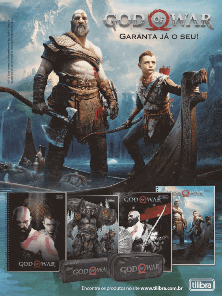 Propaganda God of War Tilibra - PlayStation 252 - 2019