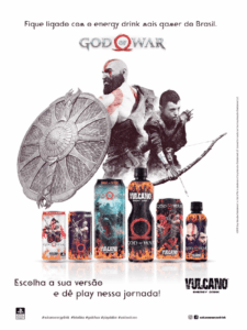 Propaganda God of War Vulcano - PlayStation 250 - 2018