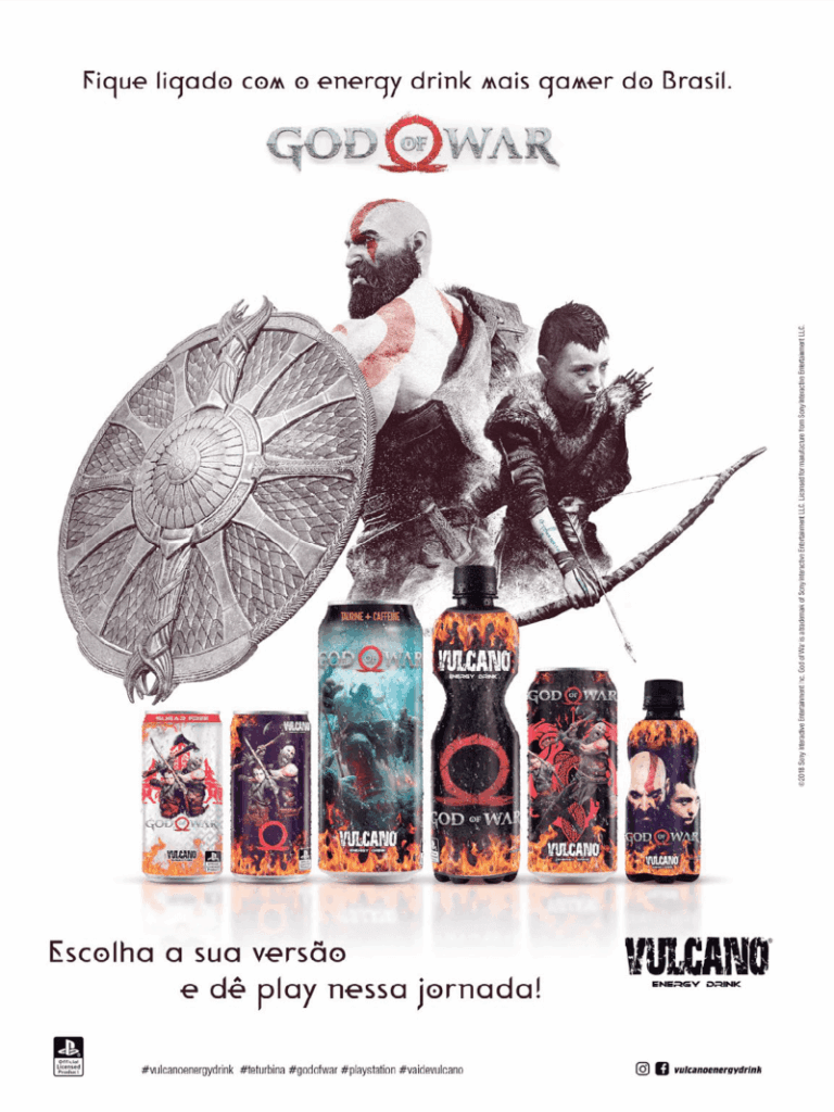 Propaganda God of War Vulcano - PlayStation 250 - 2018