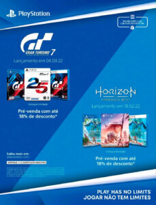 Propaganda Gran Turismo 7 e Horizon Forbidden West - Revista PlayStation 288 - 2022