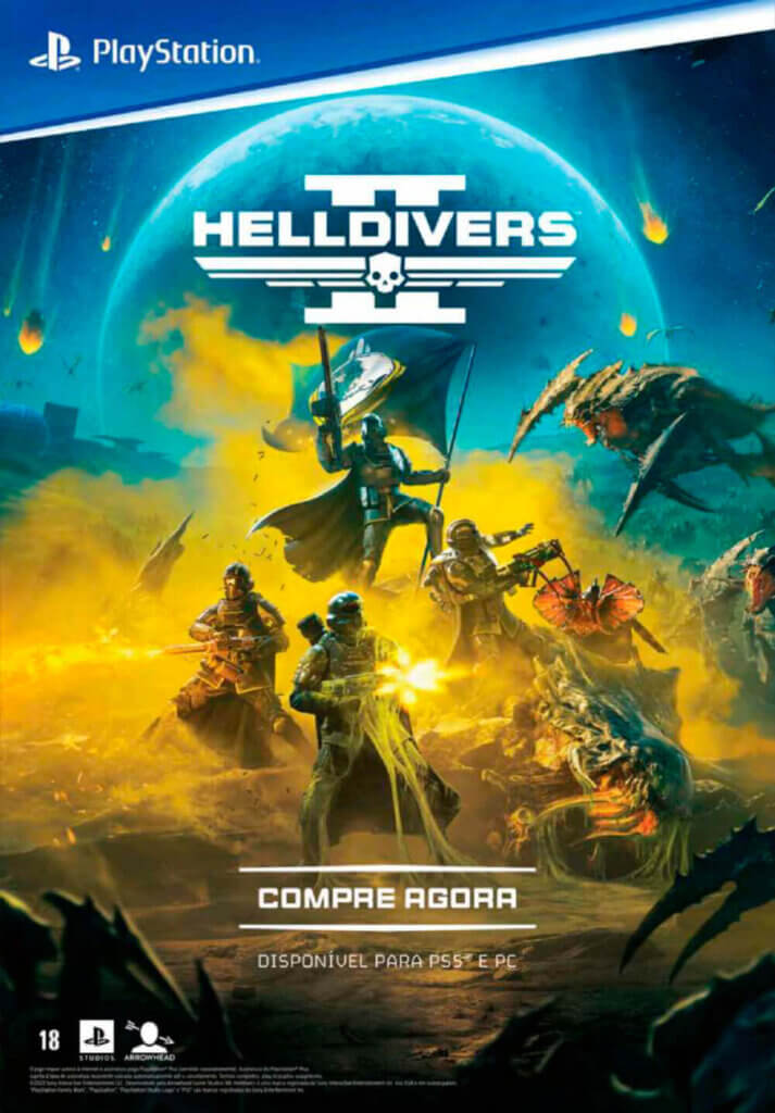 Propaganda Helldivers 2 - Revista PlayStation 306 - 2023