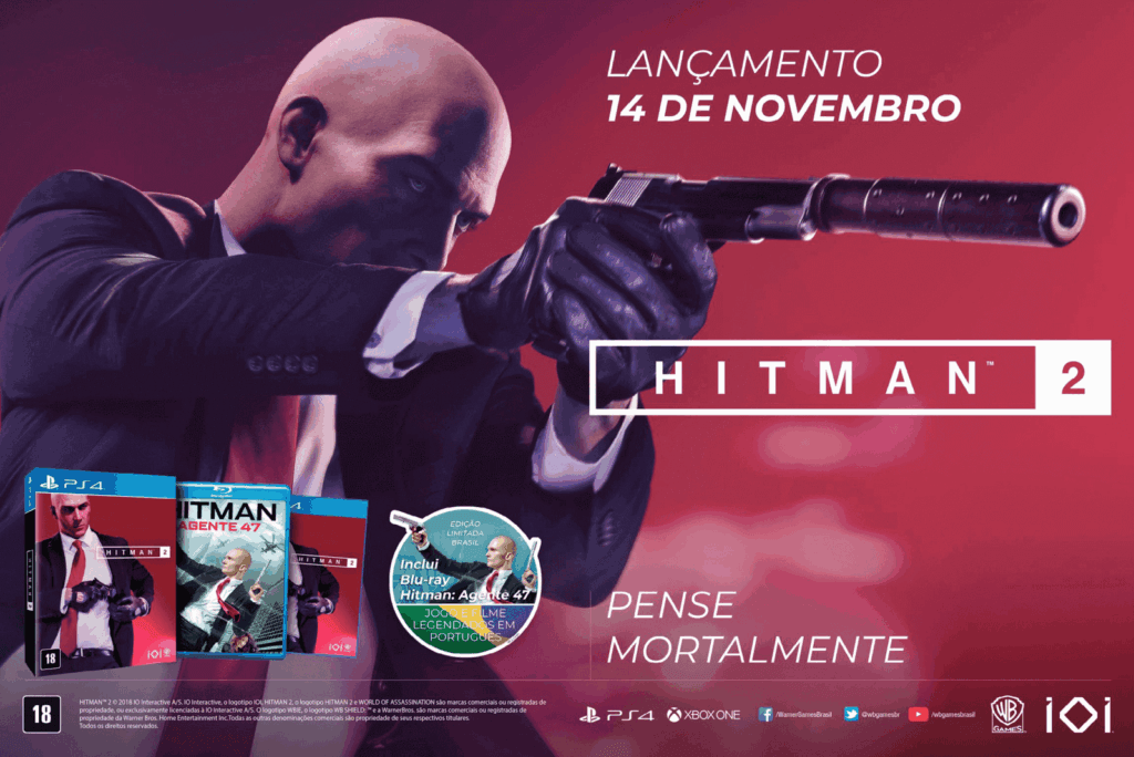 Propaganda Hitman 2 - PlayStation 250 - 2018