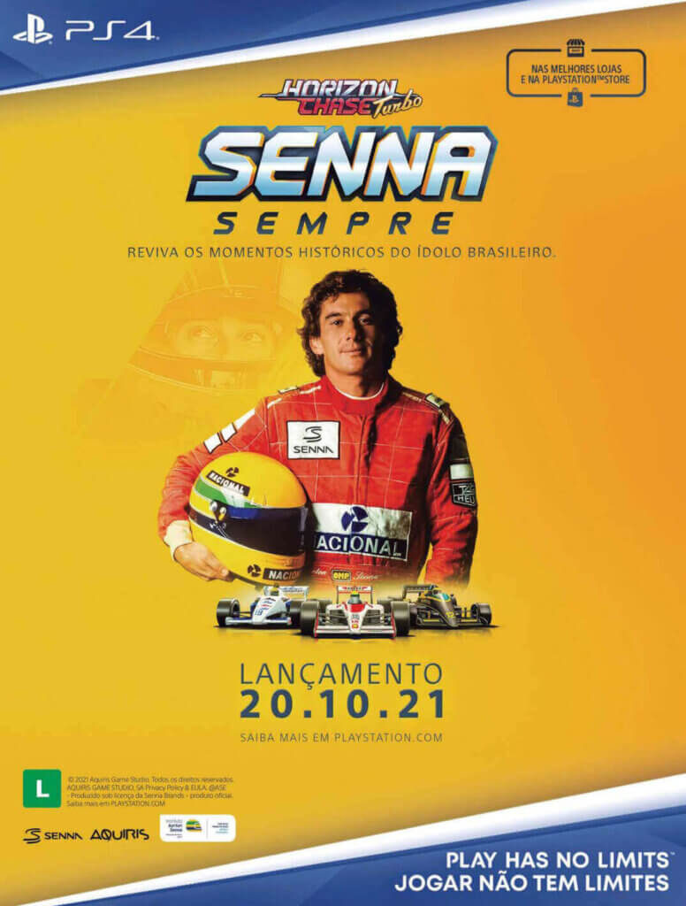 Propaganda Horizon Chase Turbo Senna Sempre - PlayStation 285 - 2021