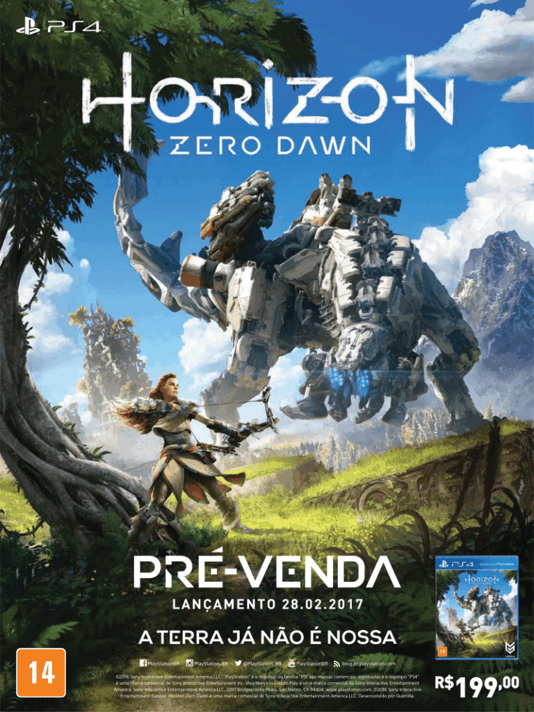 Propaganda Horizon Zero Dawn - PlayStation 228 - 2017