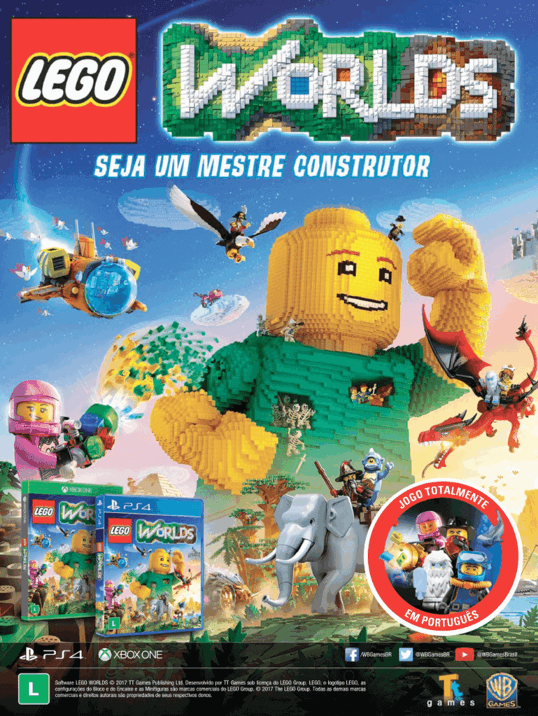 Propaganda LEGO Worlds - Revista Oficial Xbox 129 - 2017