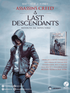 Propaganda Livro Assassin's Creed Last Descendants - EGW 178 - 2017