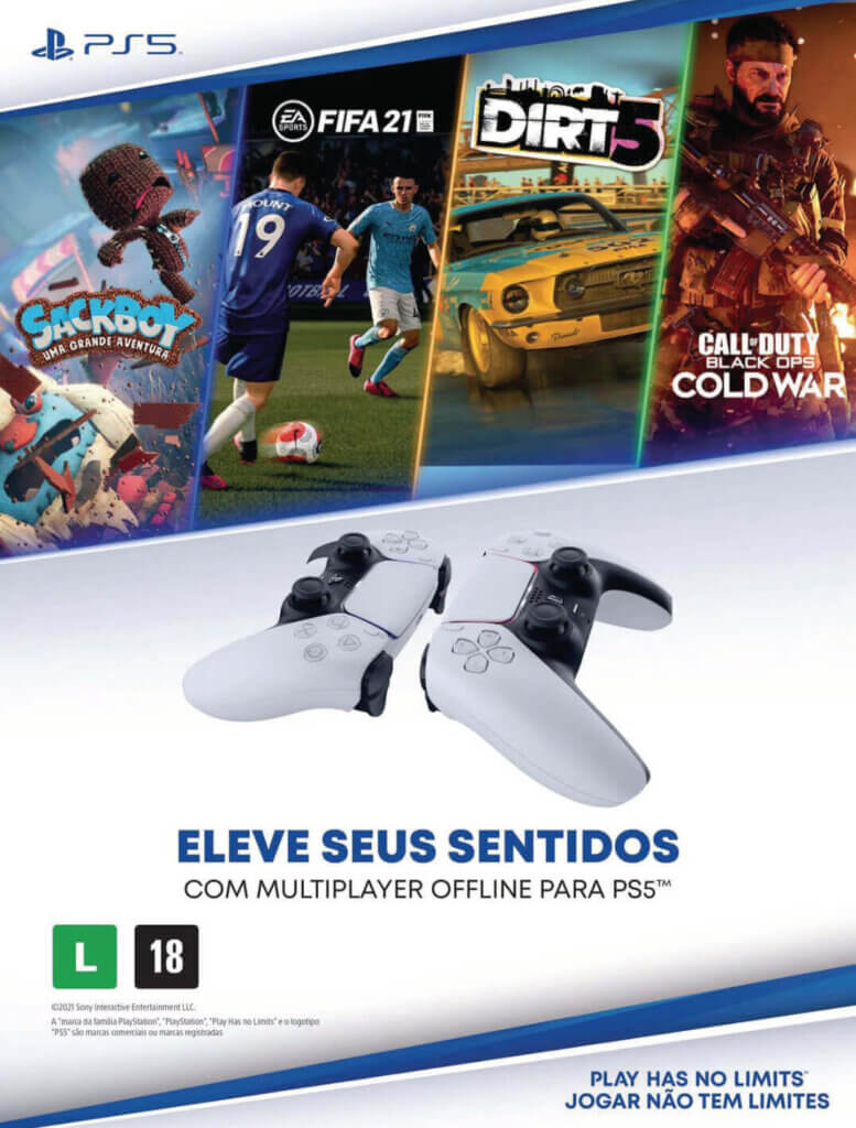 Propaganda Multiplayer Offline para PS5 - PlayStation 279 - 2021