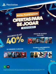 Propaganda Natal PlayStation - Revista PlayStation 287 - 2021