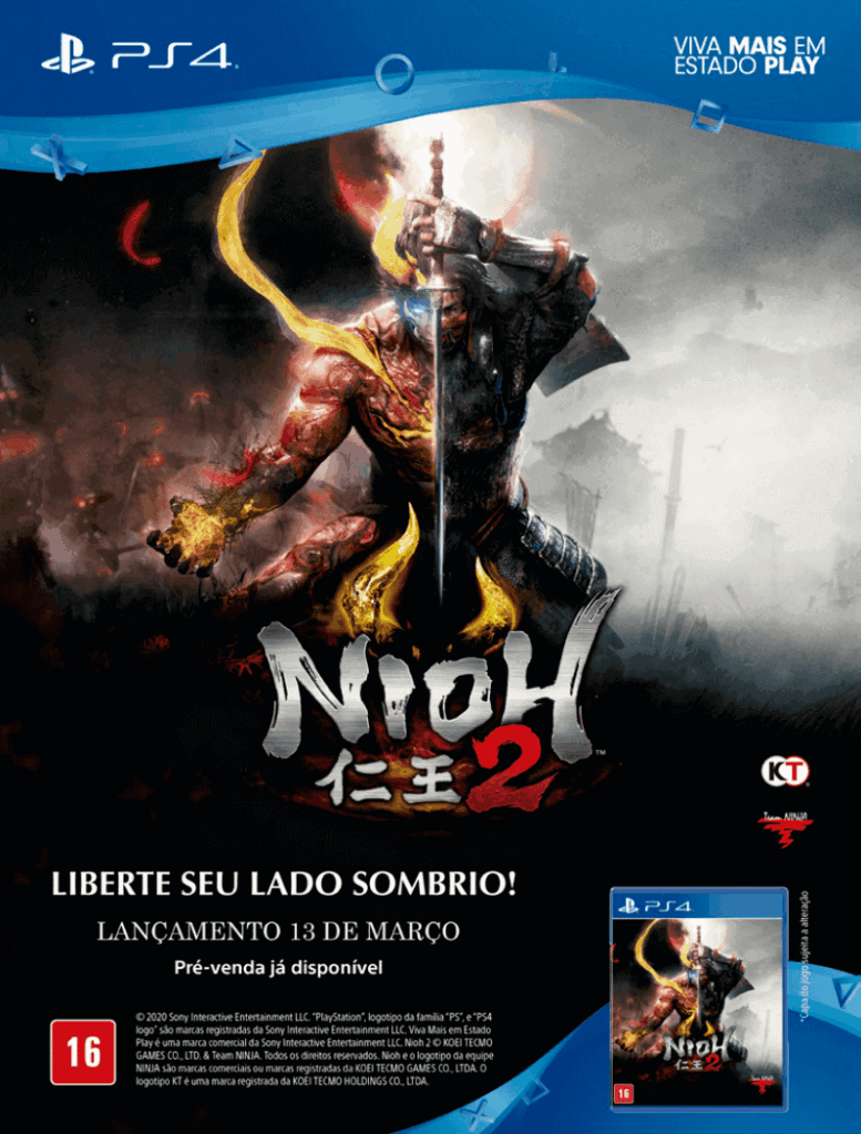 Propaganda Nioh 2 - PlayStation 265 - 2020