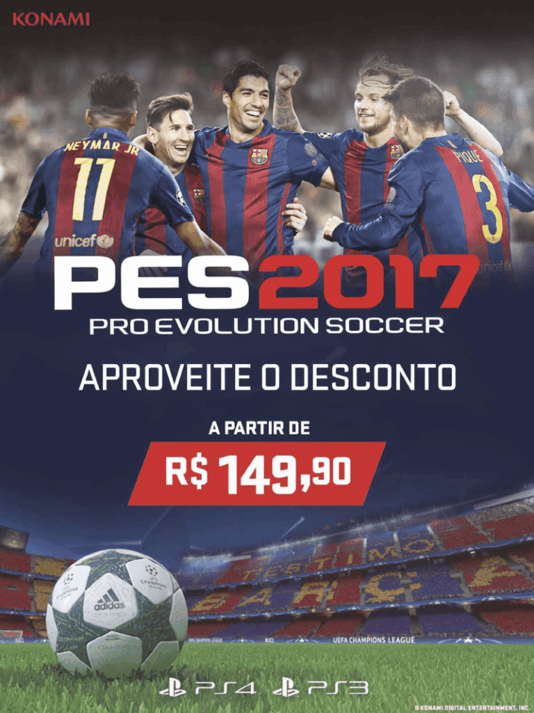 Propaganda PES 2017 - PlayStation 230 - 2017