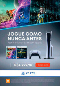 Propaganda Pack PlayStation 5 Slim - Revista PlayStation 307 - 2024
