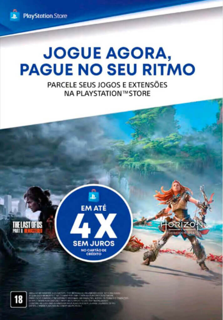 Propaganda Parcelamento de Jogos - Revista PlayStation 310 - 2024