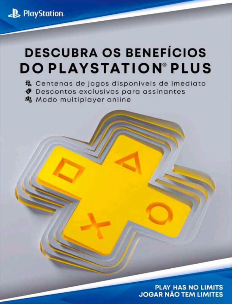 Propaganda PlayStation Plus - Revista PlayStation 299 - 2022