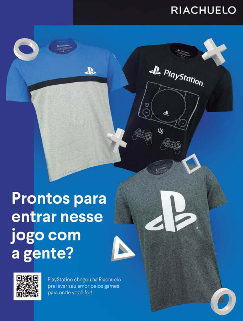 Propaganda Riachuelo - PlayStation 284 - 2021