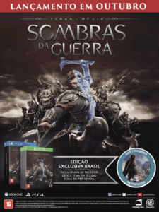 Propaganda Sombras da Guerra - Game Informer 12 - 2017
