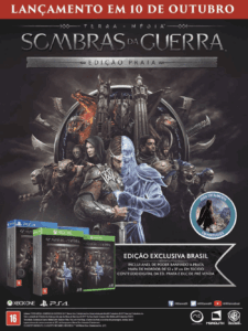 Propaganda Sombras da Guerra - Game Informer 14 - 2017