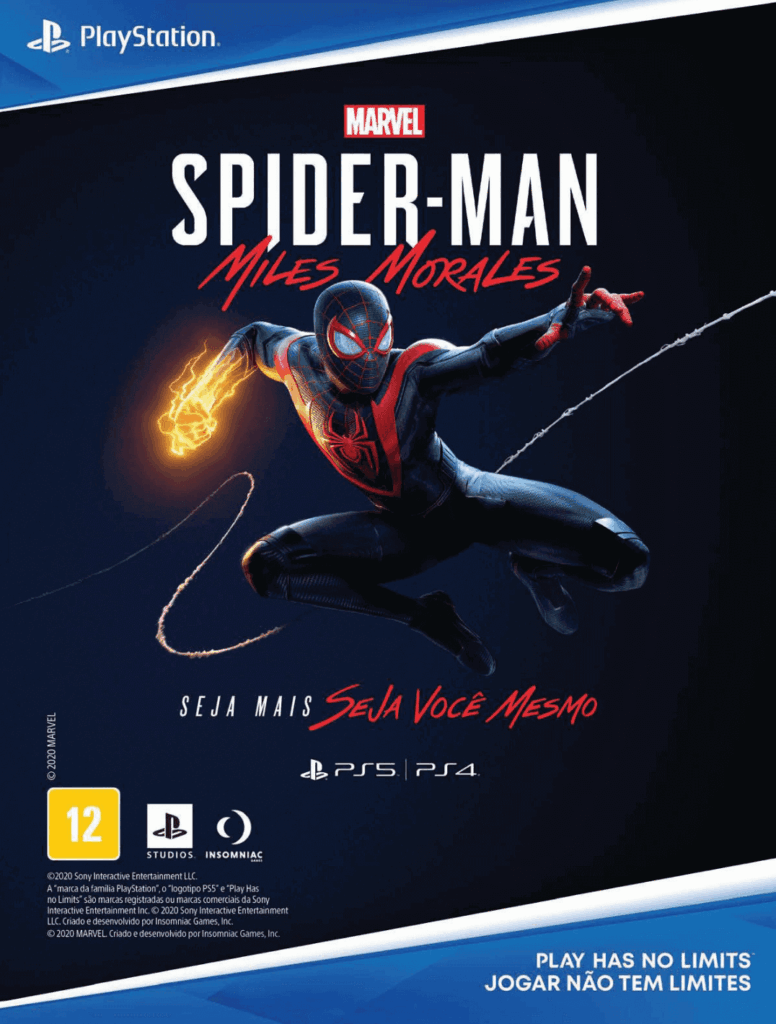 Propaganda Spider-Man Miles Morales - PlayStation 275 - 2020
