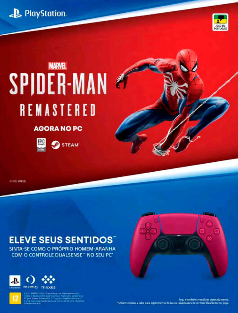 Propaganda Spider-Man Remastered - Revista PlayStation 296 - 2022