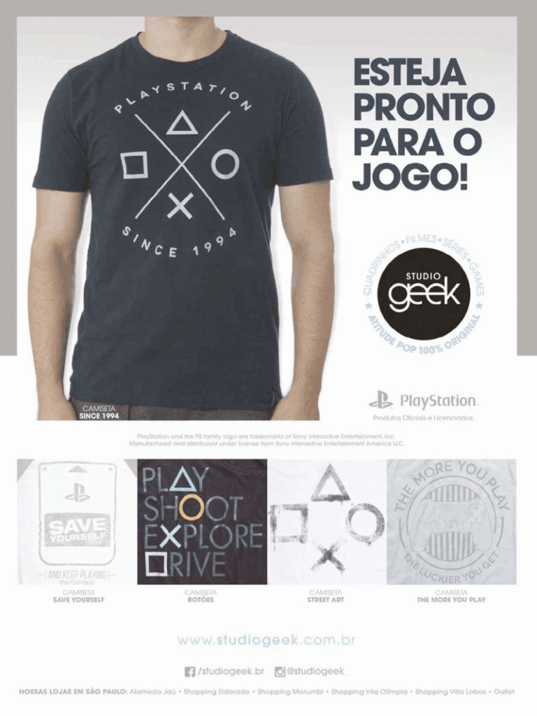 Propaganda Studio Geek - PlayStation 234 - 2017