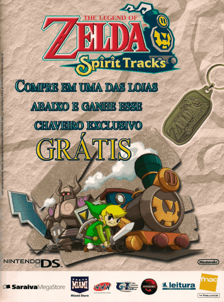 Propaganda The Legend of Zelda Spirit Tracks - NGamer Brasil 33 - 2010