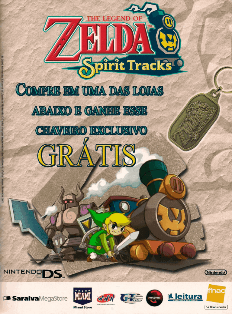 Propaganda The Legend of Zelda Spirit Tracks - NGamer Brasil 33 - 2010