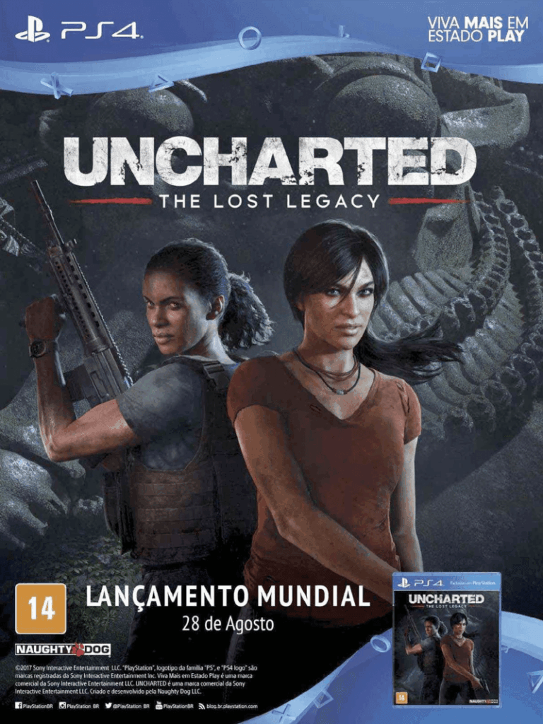Propaganda Uncharted The Lost Legacy - PlayStation 234 - 2017