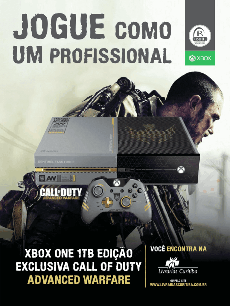 Propaganda Xbox One Edição Exclusiva Call of Duty - Revista Oficial Xbox 130 - 2017