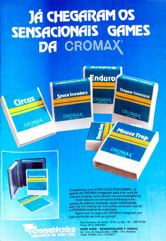 Propaganda Cromax - Revista Video News - 1983