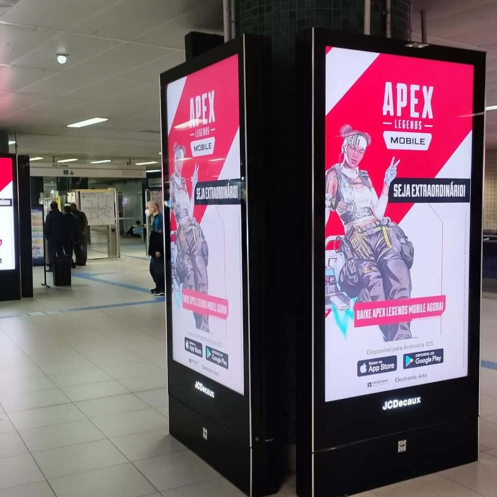 Propaganda APEX Legends Mobile - Metrô de São Paulo - 2022