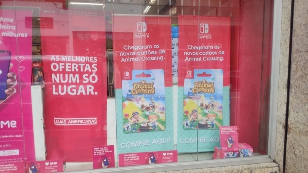Propaganda Animal Crossing - Americanas - 2021