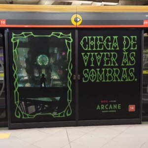 Propaganda Arcane - Metrô de São Paulo - 2021