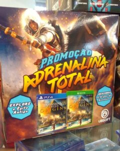 Propaganda Assassin's Creed Origins (Promoção Adrenalina Total) - Lojas Americanas - 2018