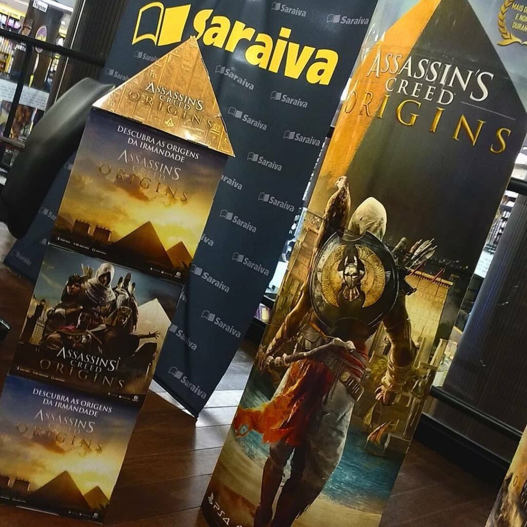 Propaganda Assassin's Creed Origins - Saraiva (@ubisoftbrasil) - 2017