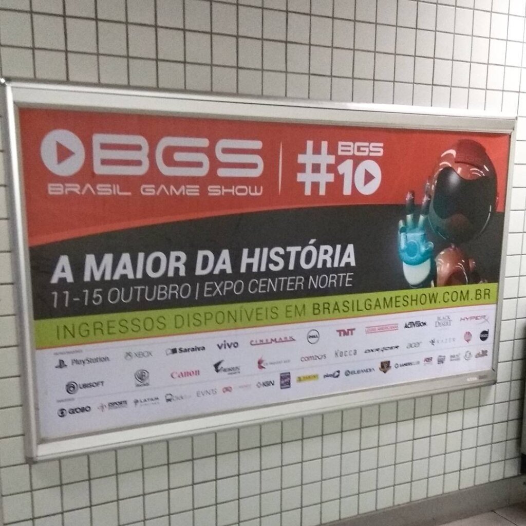 Propaganda BGS - Metrô República (SP) - 2017