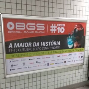 Propaganda BGS - Metrô República (SP) - 2017
