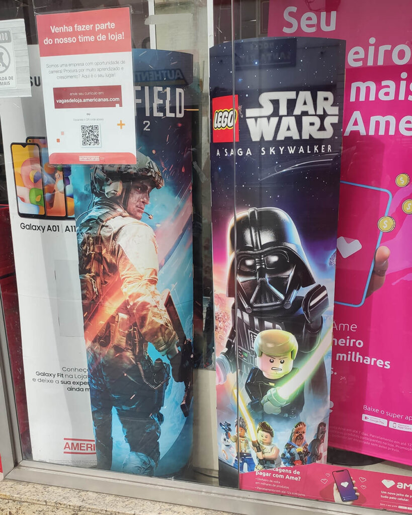 Propaganda Battlefield 2042 e LEGO Star Wars A Saga Skywalker - Americanas - 2022