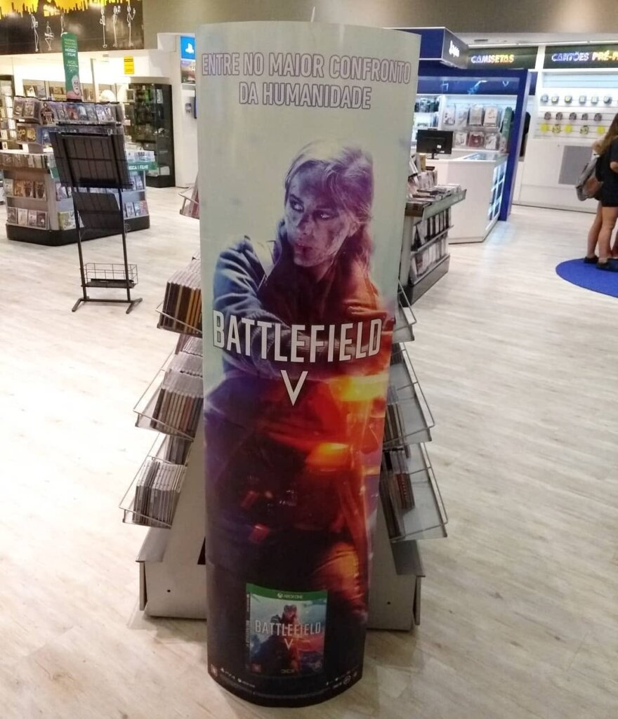 Propaganda Battlefield V - Saraiva - 2018