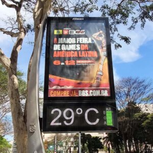 Propaganda Brasil Game Show - JCDecaux (São Paulo) - 2022