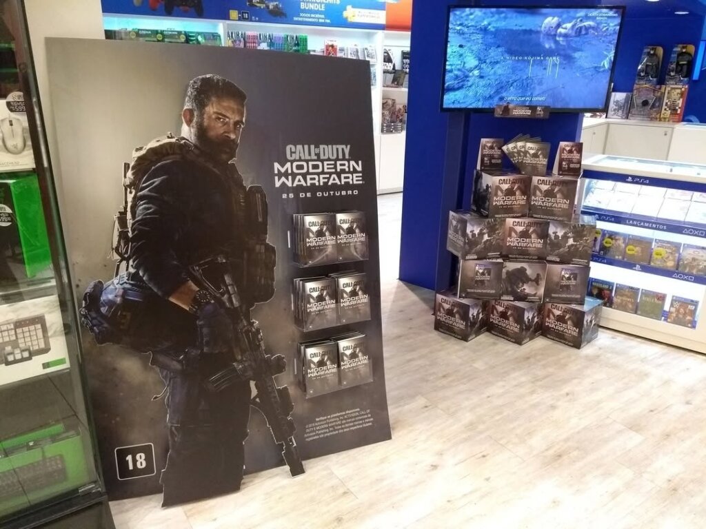 Propaganda Call of Duty Modern Warfare - Saraiva - 2019