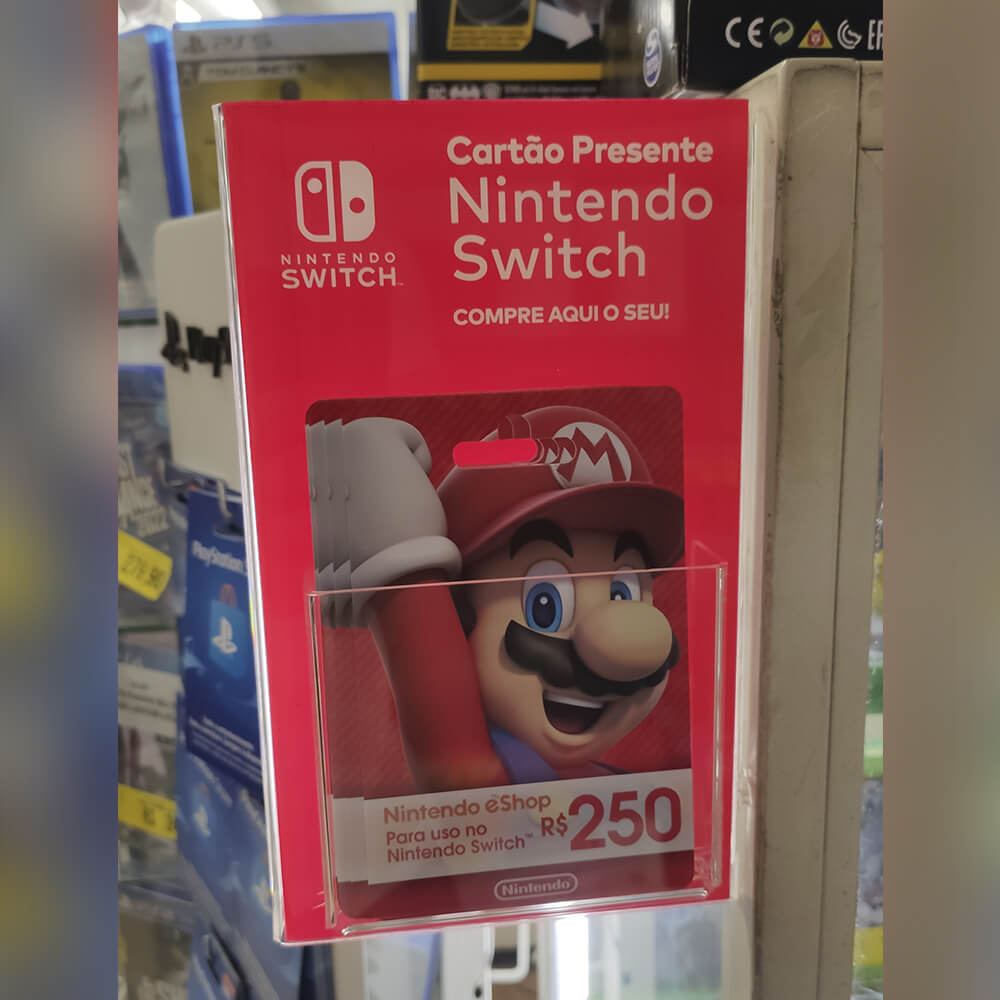 Propaganda Cartão Presente Nintendo Switch - Americanas - 2022