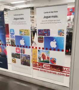 Propaganda Cartão da App Store - Americanas - 2022