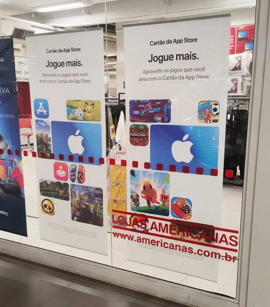 Propaganda Cartão da App Store - Americanas - 2022